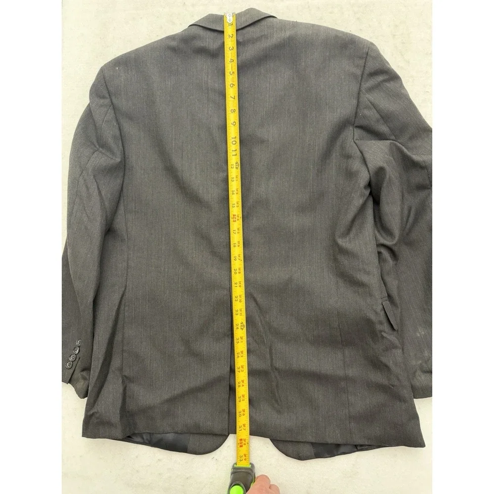 Kilburne Finch Suit Mens 43R Charcoal Gray‎ 2 Button Wool Blend Vintage 36x29